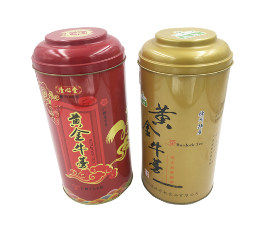 舟山茶叶圆形铁罐